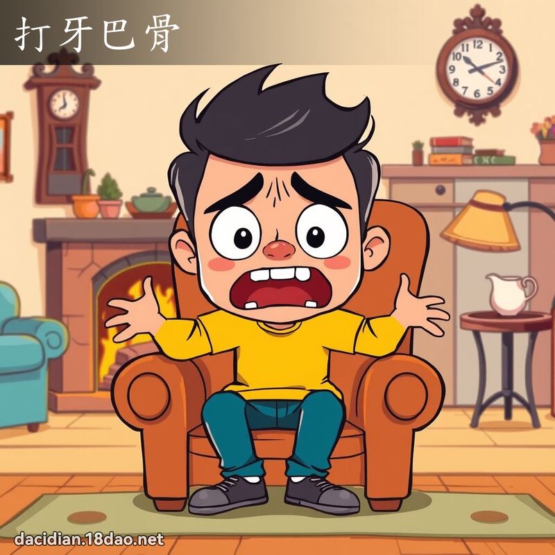 打牙巴骨 - 国语大辞典配图