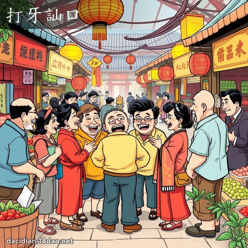 打牙訕口 - 國語大辭典配圖