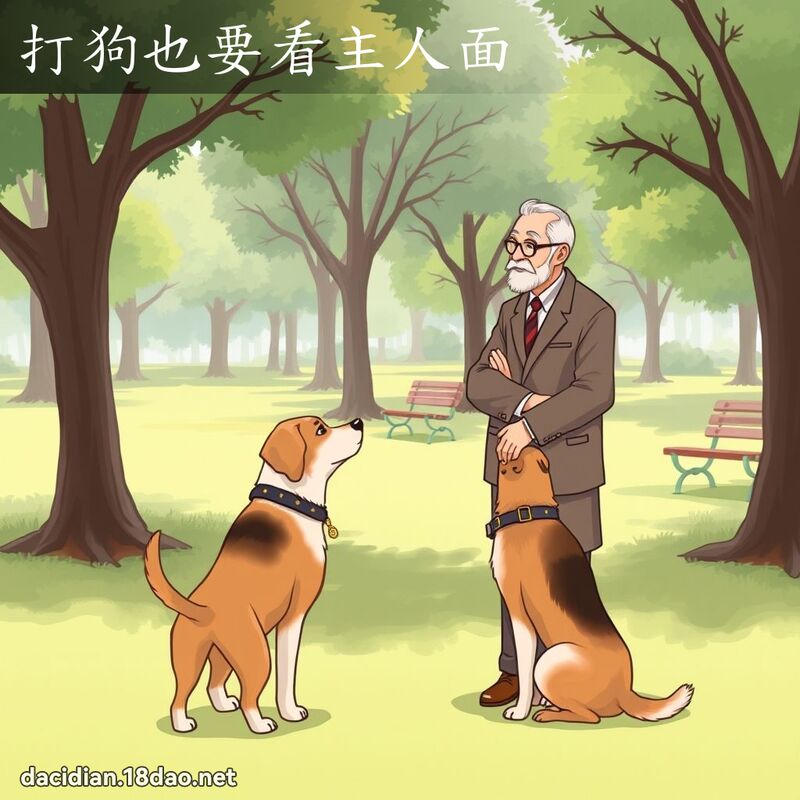 打狗也要看主人面 - 国语大辞典配图