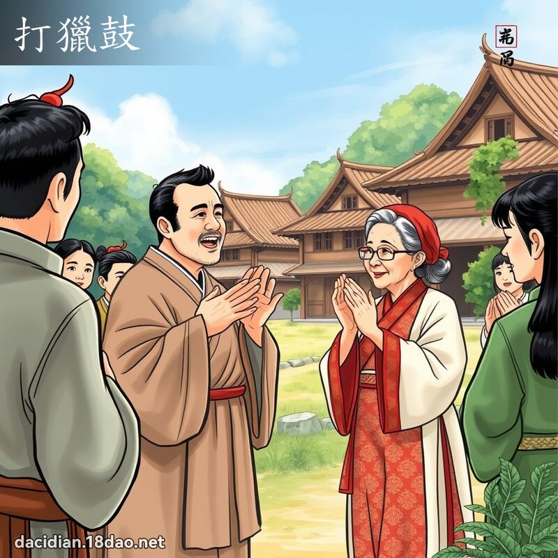 打獵鼓 - 國語大辭典配圖