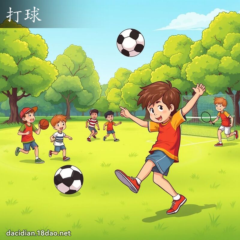 打球 - 國語大辭典配圖