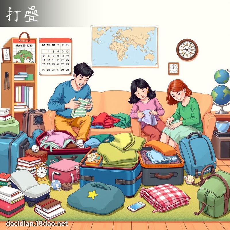 打叠 - 国语大辞典配图