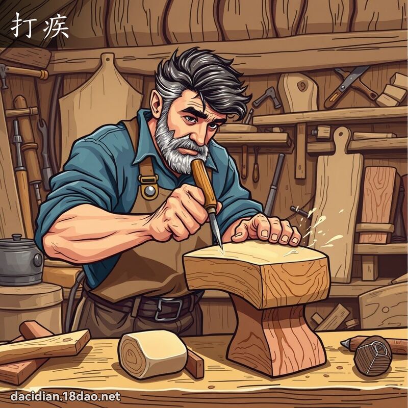 打疾 - 国语大辞典配图