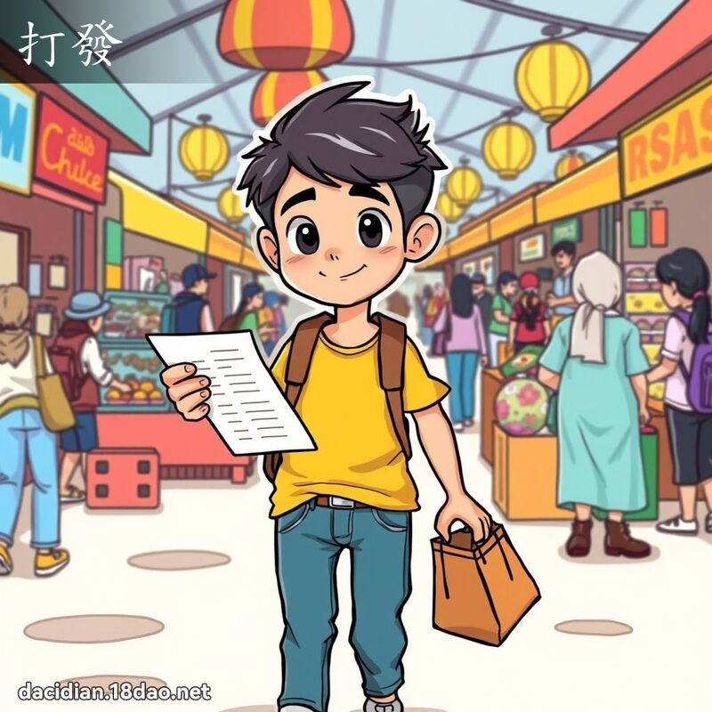 打發 - 國語大辭典配圖