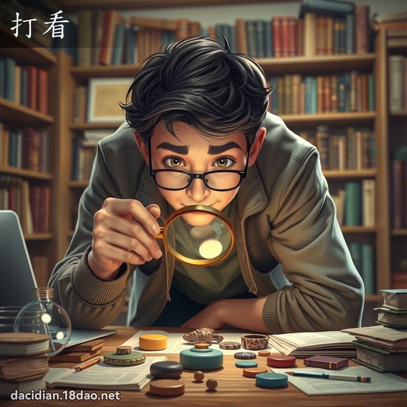 打看 - 国语大辞典配图