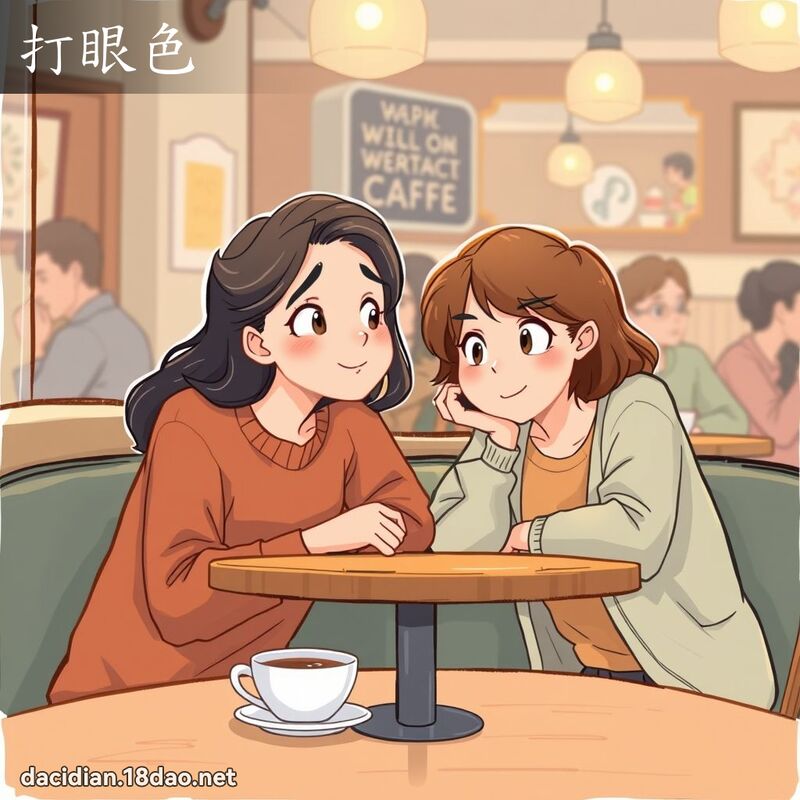 打眼色 - 国语大辞典配图