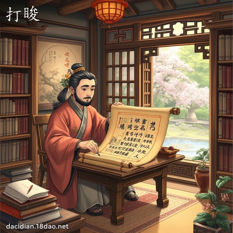 打睃 - 国语大辞典配图