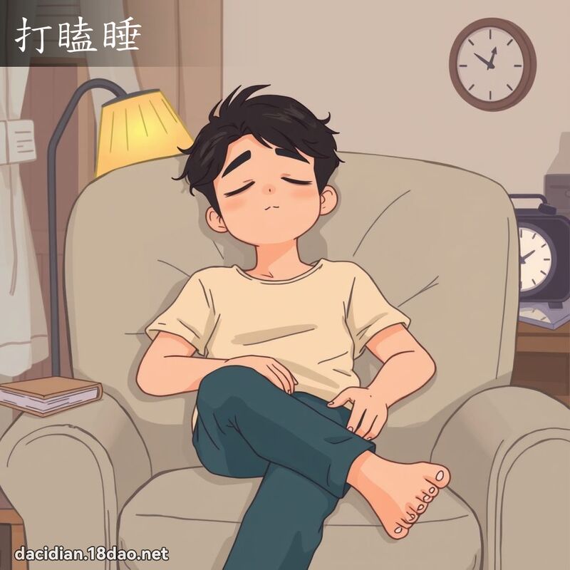 打瞌睡 - 国语大辞典配图