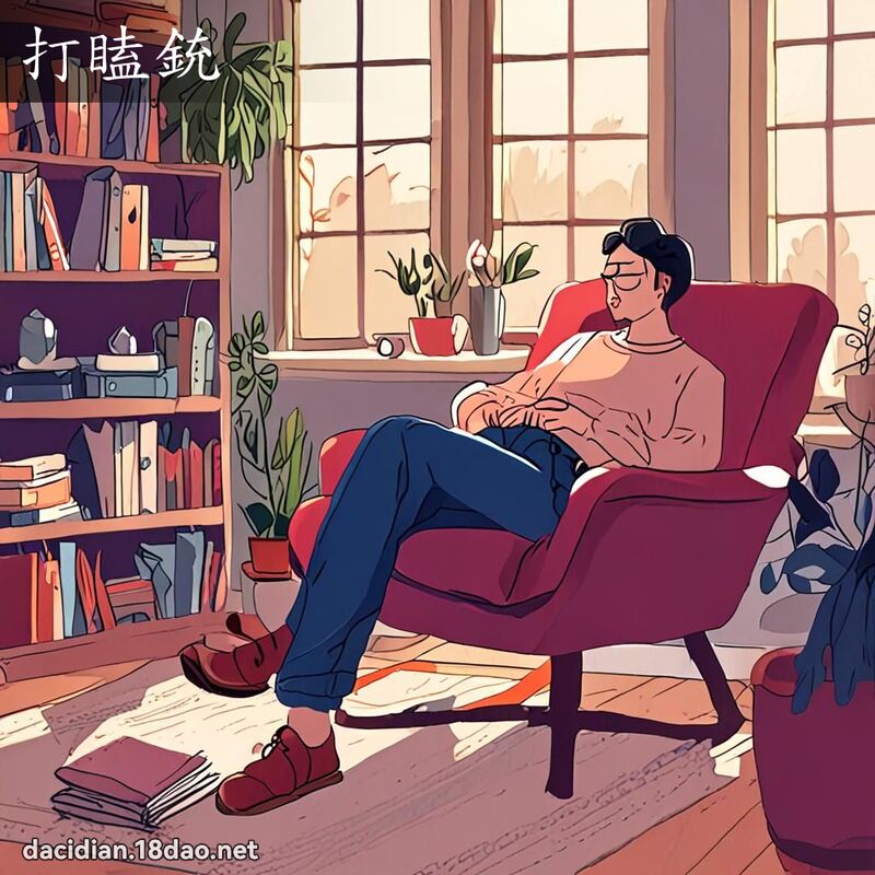 打瞌銃 - 國語大辭典配圖