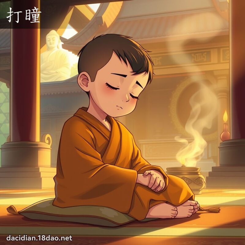 打瞳 - 國語大辭典配圖