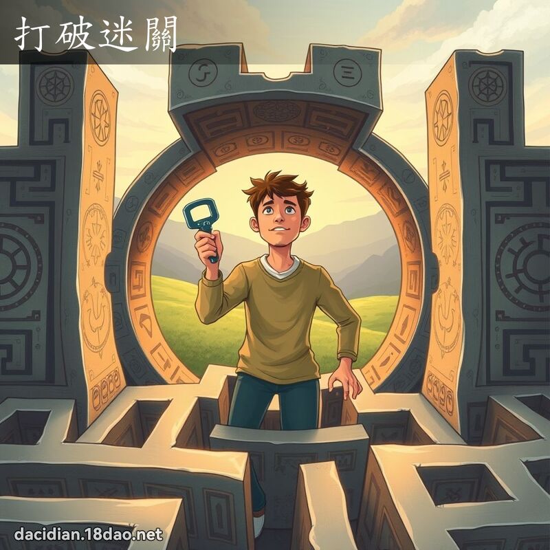 打破迷关 - 国语大辞典配图