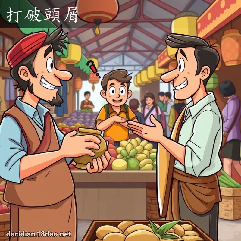 打破頭屑 - 國語大辭典配圖