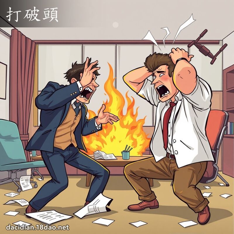 打破头 - 国语大辞典配图