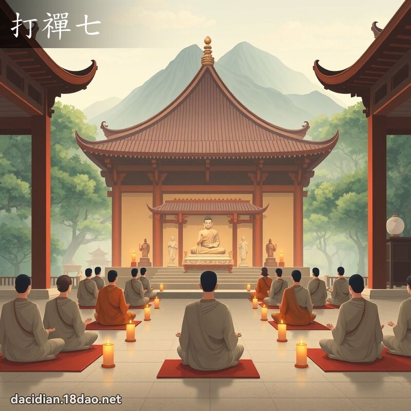 打禪七 - 国语大辞典配图