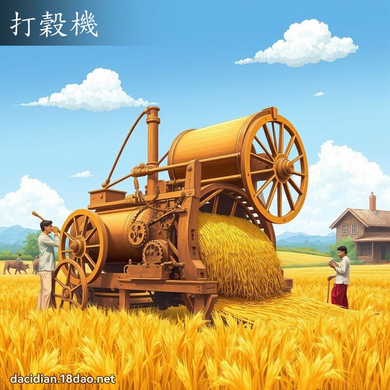 打谷机 - 国语大辞典配图