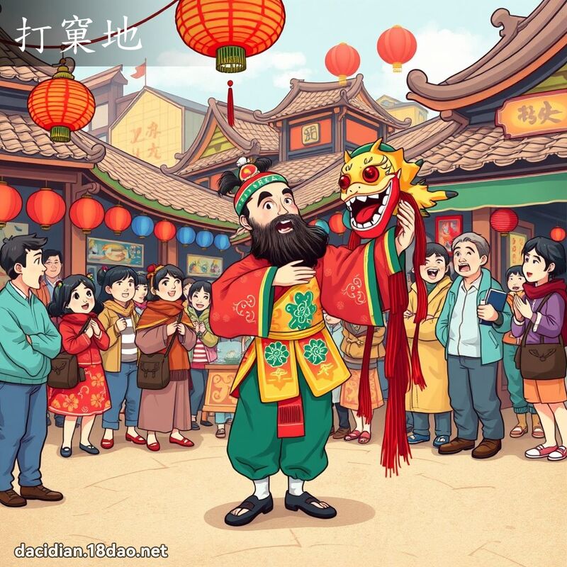 打窠地 - 国语大辞典配图
