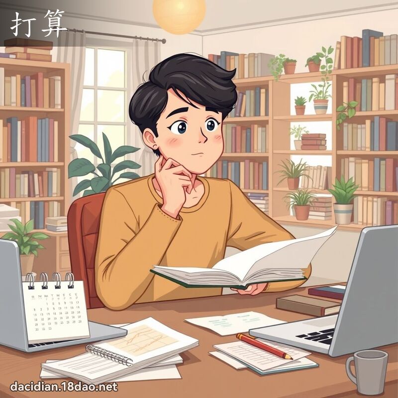 打算 - 國語大辭典配圖