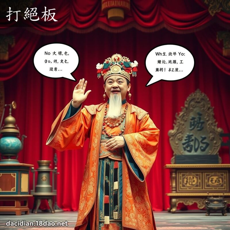 打绝板 - 国语大辞典配图