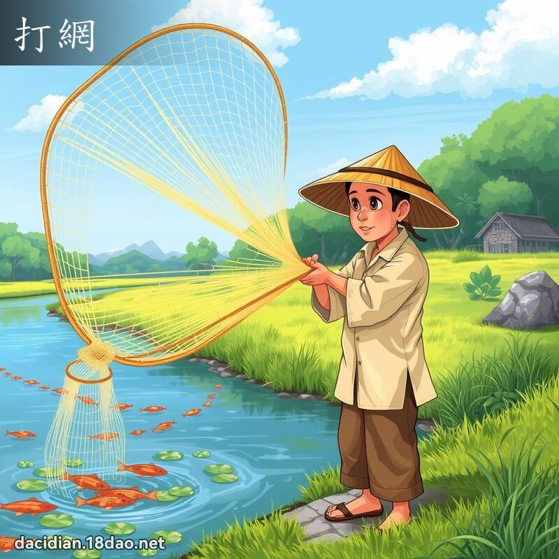 打網 - 國語大辭典配圖