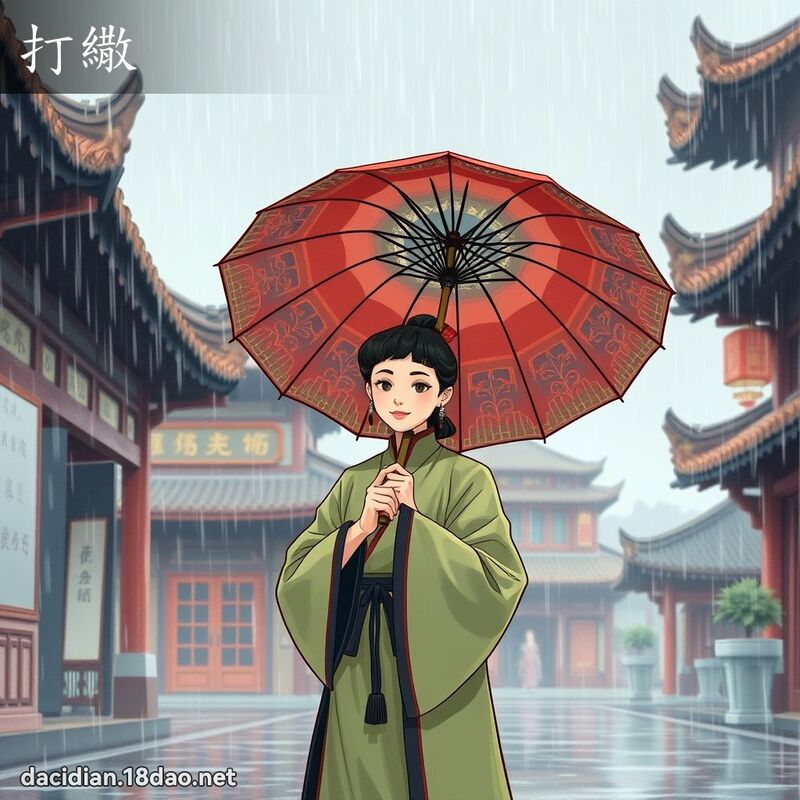 打繖 - 国语大辞典配图