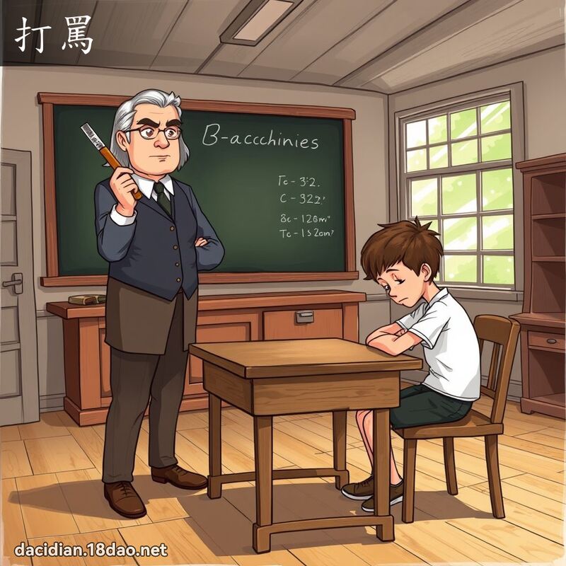 打罵 - 國語大辭典配圖