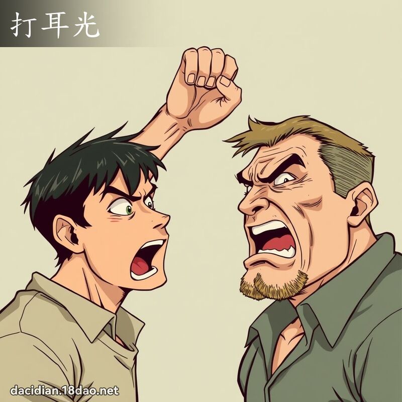 打耳光 - 國語大辭典配圖