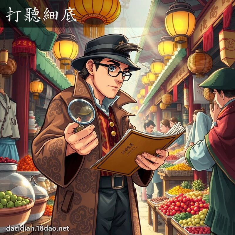 打听细底 - 国语大辞典配图