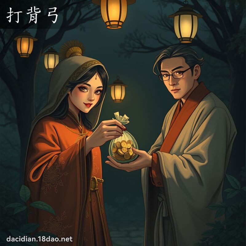 打背弓 - 国语大辞典配图