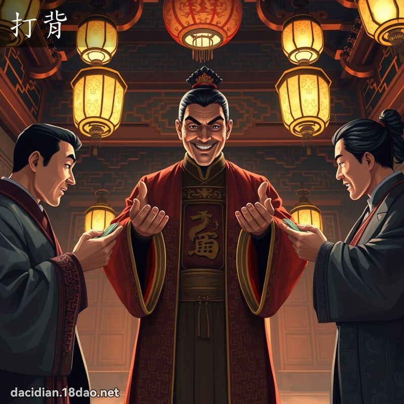 打背 - 国语大辞典配图