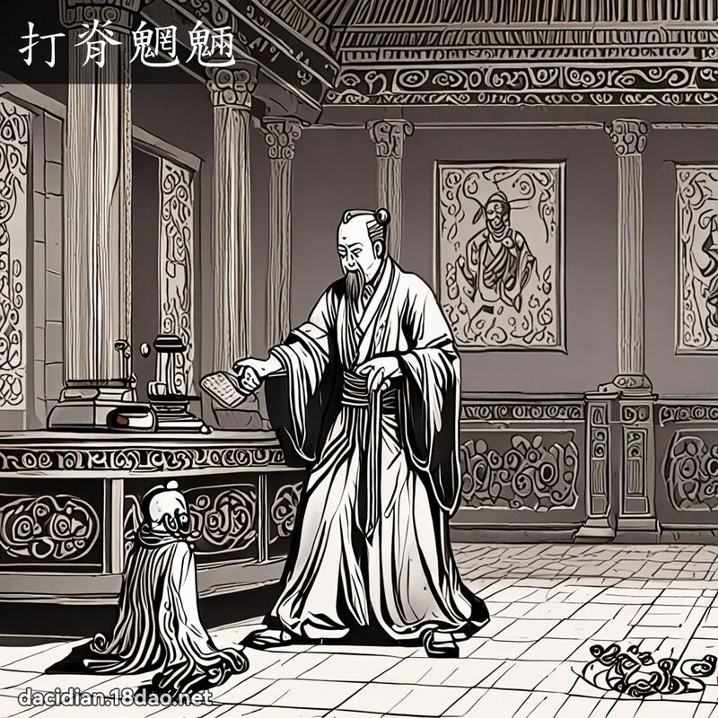 打脊魍魎 - 國語大辭典配圖