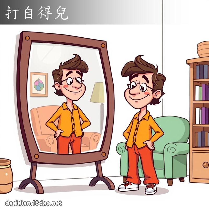 打自得儿 - 国语大辞典配图