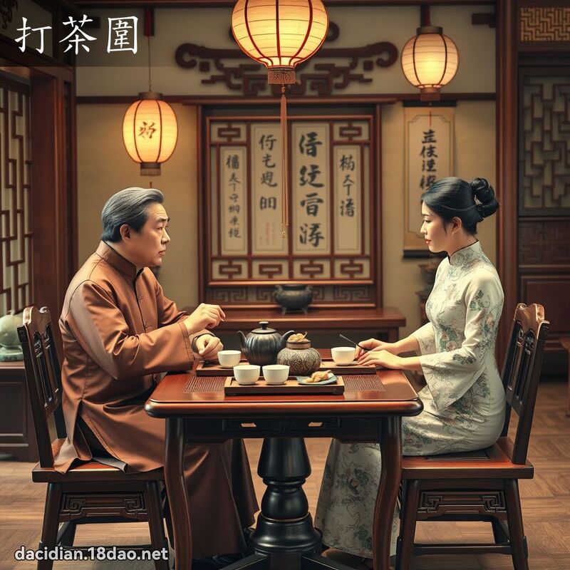 打茶围 - 国语大辞典配图