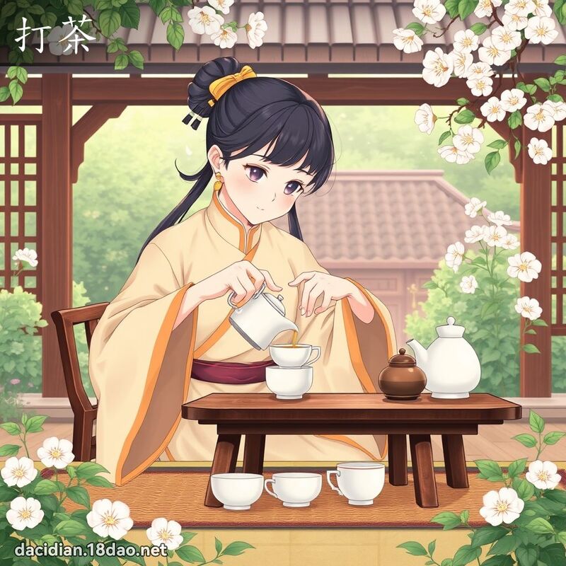 打茶 - 國語大辭典配圖
