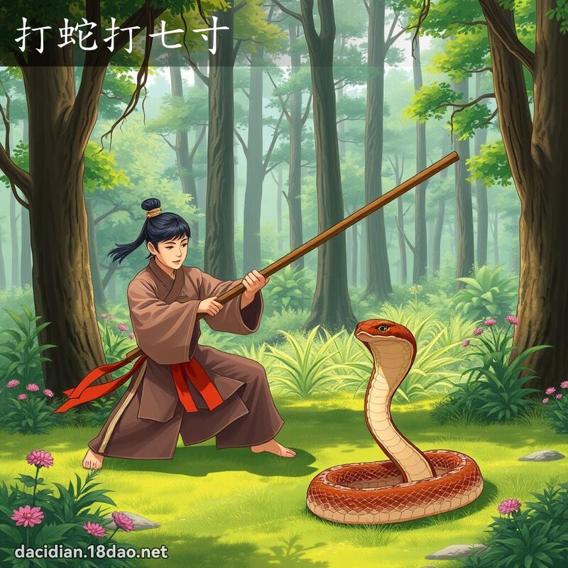 打蛇打七寸 - 国语大辞典配图