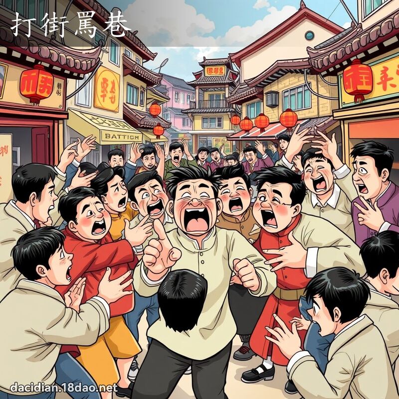 打街骂巷 - 国语大辞典配图