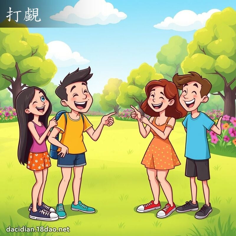 打覷 - 國語大辭典配圖