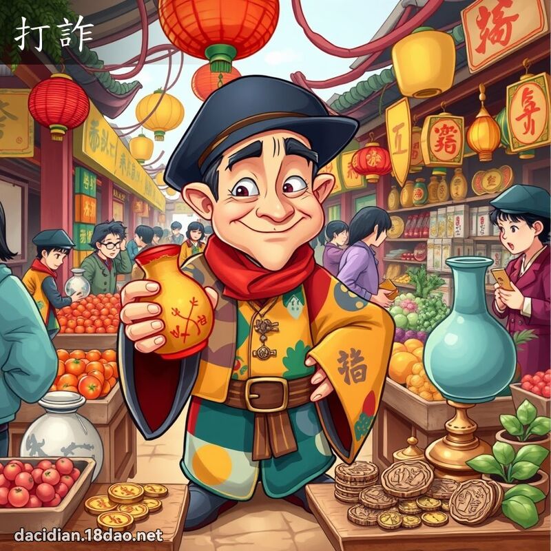 打诈 - 国语大辞典配图