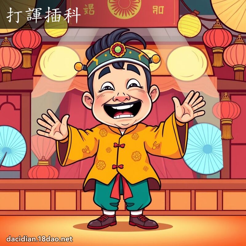 打諢插科 - 國語大辭典配圖