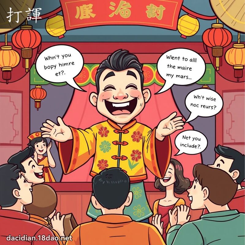 打諢 - 国语大辞典配图