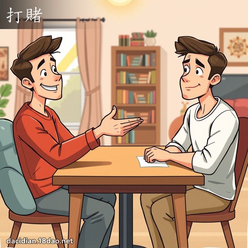 打賭 - 國語大辭典配圖
