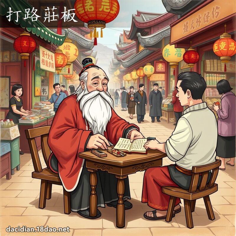 打路莊板 - 國語大辭典配圖