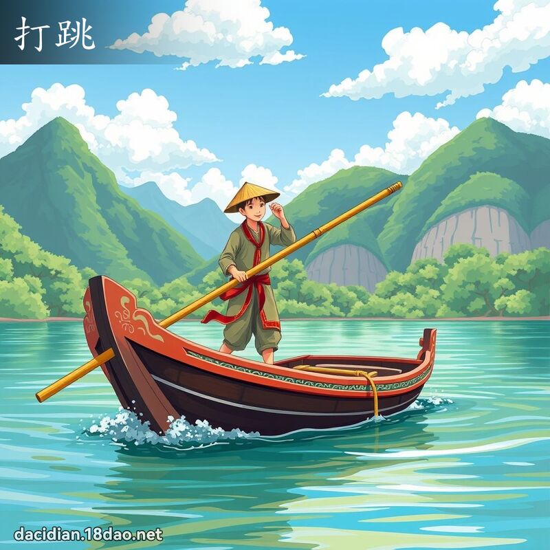 打跳 - 國語大辭典配圖