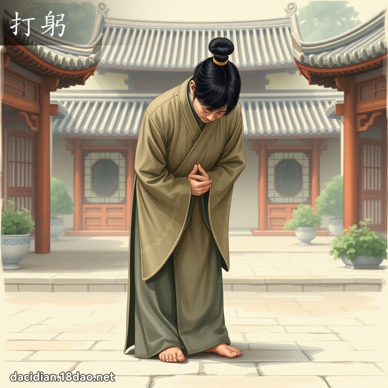 打躬 - 國語大辭典配圖