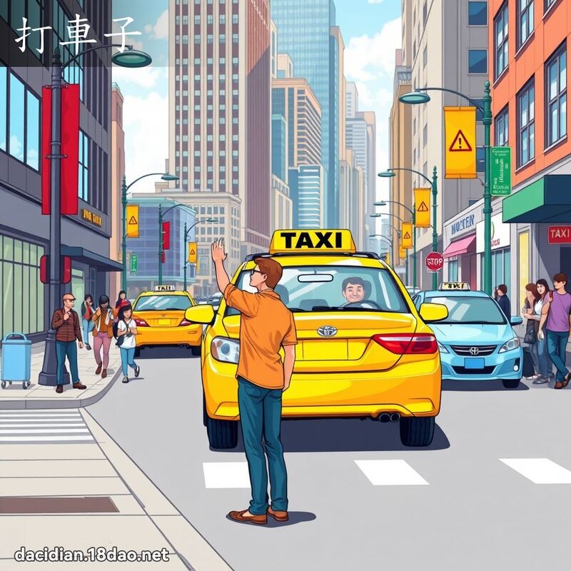打車子 - 國語大辭典配圖
