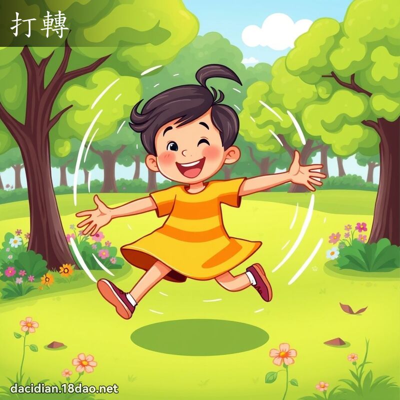 打轉 - 國語大辭典配圖