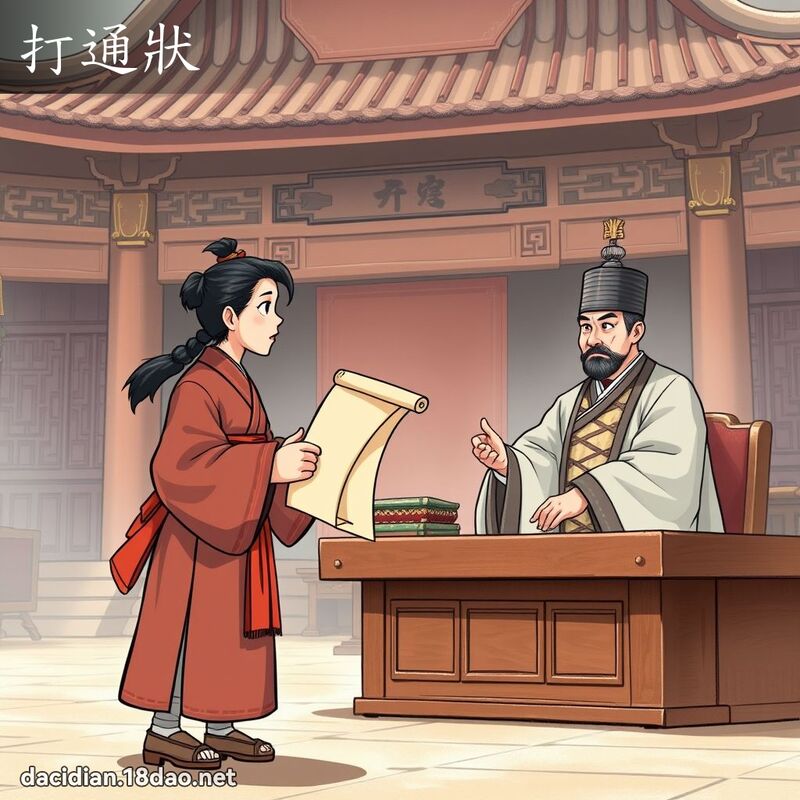 打通狀 - 國語大辭典配圖