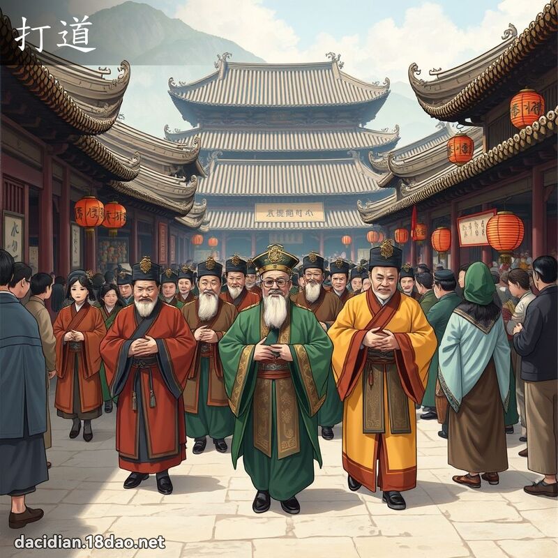 打道 - 國語大辭典配圖