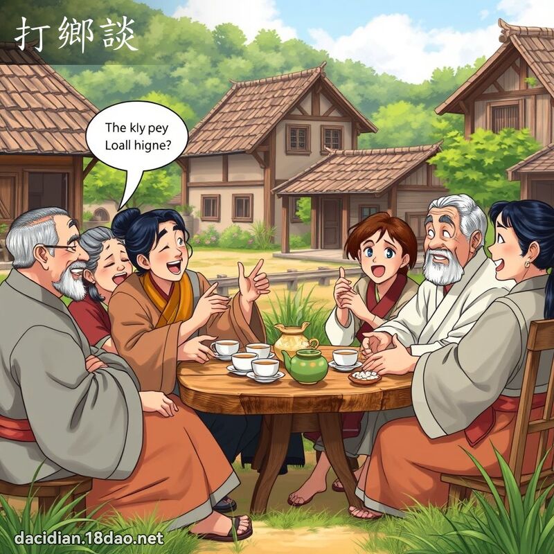 打鄉談 - 國語大辭典配圖