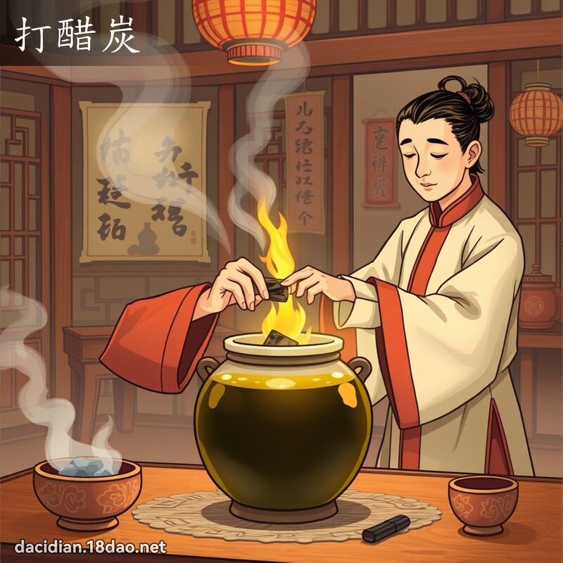 打醋炭 - 國語大辭典配圖
