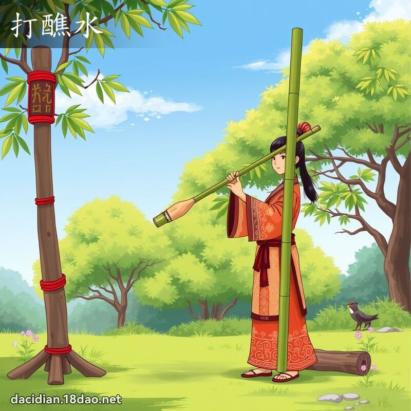 打醮水 - 國語大辭典配圖